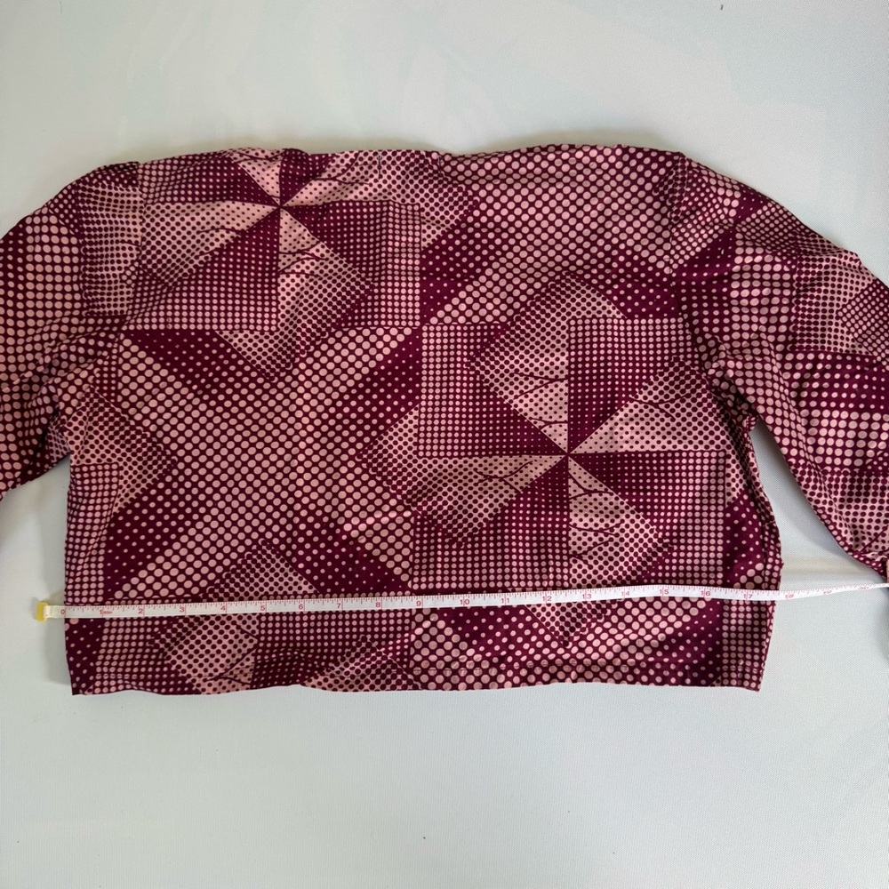 Geometric Patterned Tie-Front Top - image 5